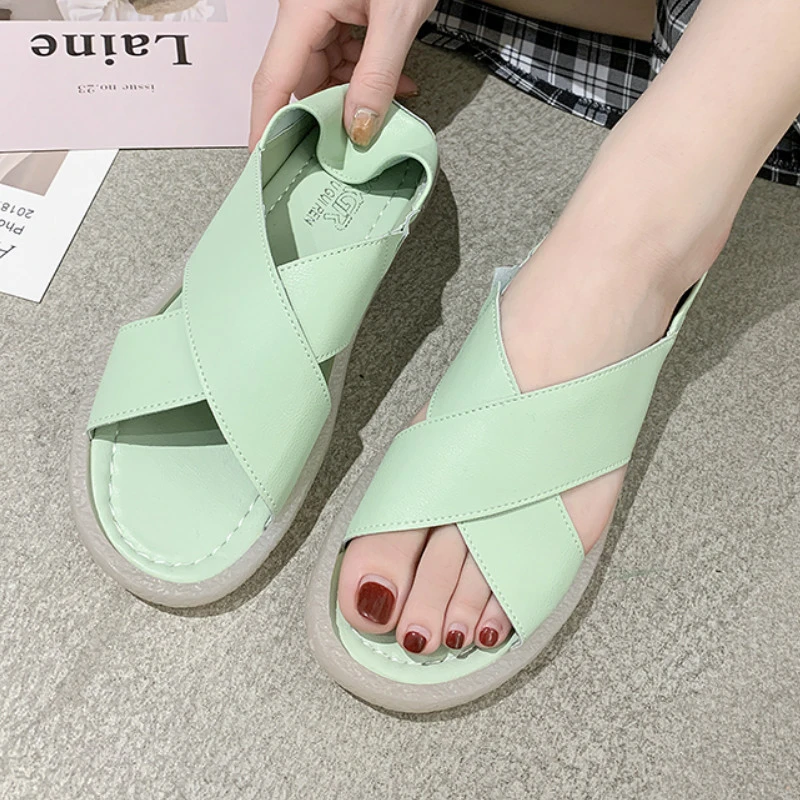 ruffle flat sandals