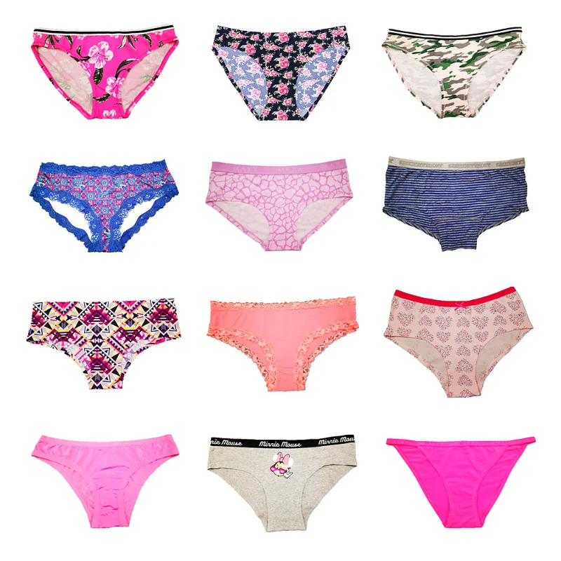 DIRCHO Women Underwear Variety of Panties Pack Lot 3 Lacy Cotton
