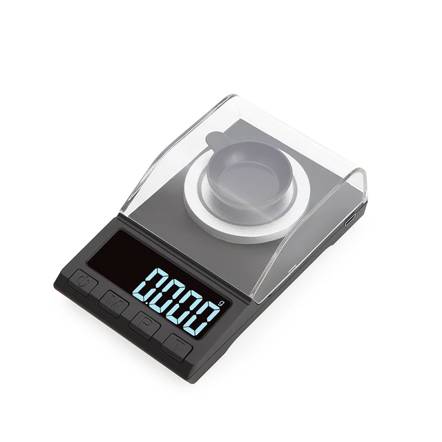 Milligram Scale 50g by 0.001g, Precision Digital Powder Mg Scale