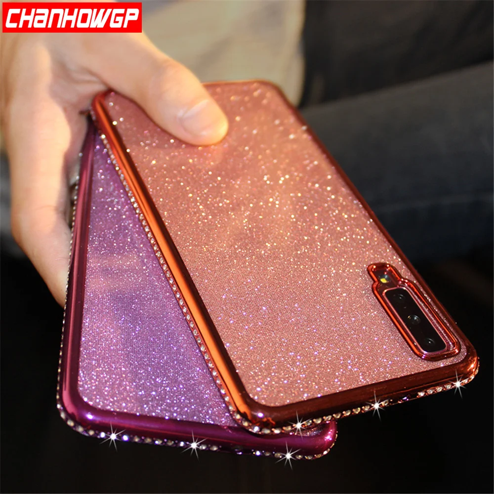 Роскошный Алмазный блестящий чехол для Samsung Galaxy A51 A71 A31 A41 A21S A01 A11 A50 A70 A40 A30 A20 A10 A30S