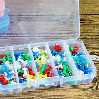 

1PC Detachable 10 Grids Compartment Storage Case Transparent Plastic Storage Box Electronic Parts Jewelry Storage Box Pills Case