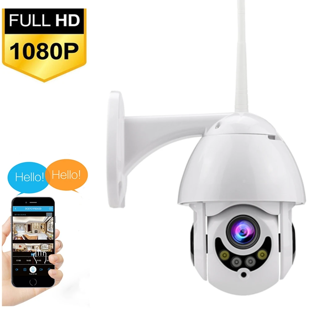 

Full Colour 1080P WIFI Camera PTZ IP Camera Speed Dome CCTV Security Cameras Exterior 2MP IR Home Surveillance