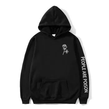 

2019 People Are Poison Hoodies Mens Black Fashion Harajuku Sweatshirt Mujer Tumblr Inspired Aesthetic Men/Women Hooded Sweatshir