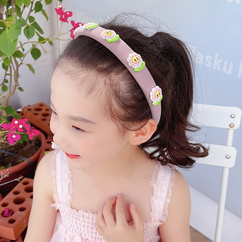 Joli bandeau en éponge coloré de dessin animé 3D, fleur et Fruit, pour  filles, décoration de cheveux, couvre chef pour enfants, accessoires pour  cheveux | AliExpress