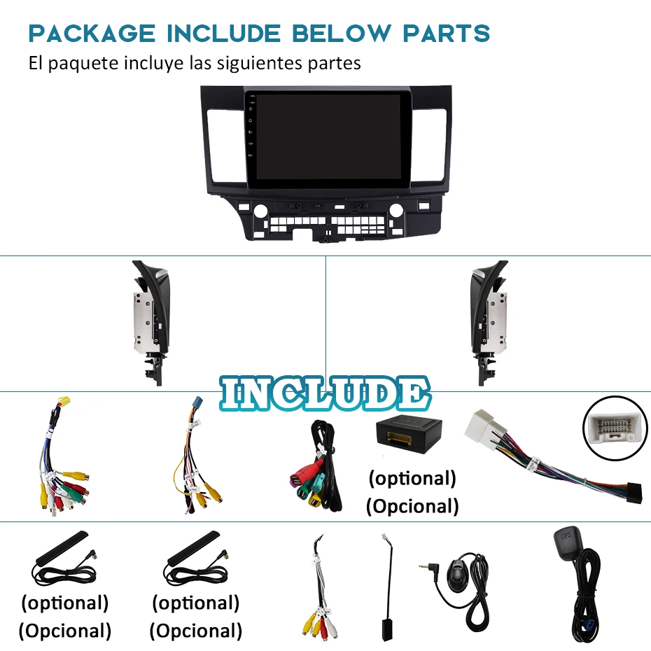 Best Android 9.0 1280*720P Carplay 4G 64G Radio for Mitsubishi Lancer 10 CY 2007-2012 GPS Navigation IPS Screen NO DVD Stereo PC 5