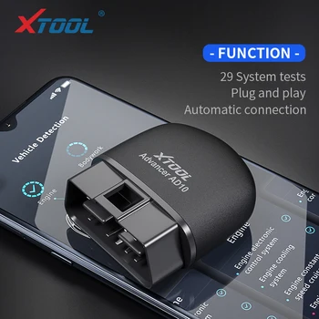 

XTOOL AD10 Car Doctor OBD2 Diagnostic tools Analysis Error Code With Different Meter Shows and HUD Function Online PK with Other