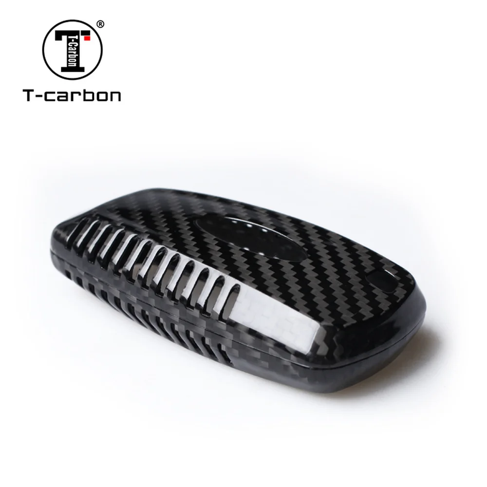 T-carbon качество, чехол для автомобильного ключа из углеродного волокна для нового Ford Mondeo Edge Mustang, автомобильные аксессуары