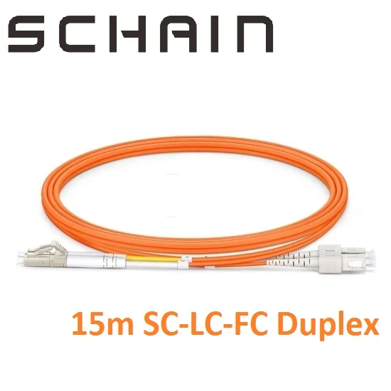 

15m LC SC FC PC UPC Patch Cord Duplex OM2 Multimode PVC 2.0mm Fiber Optic Patchcord Fibra Optica fibra optica cable