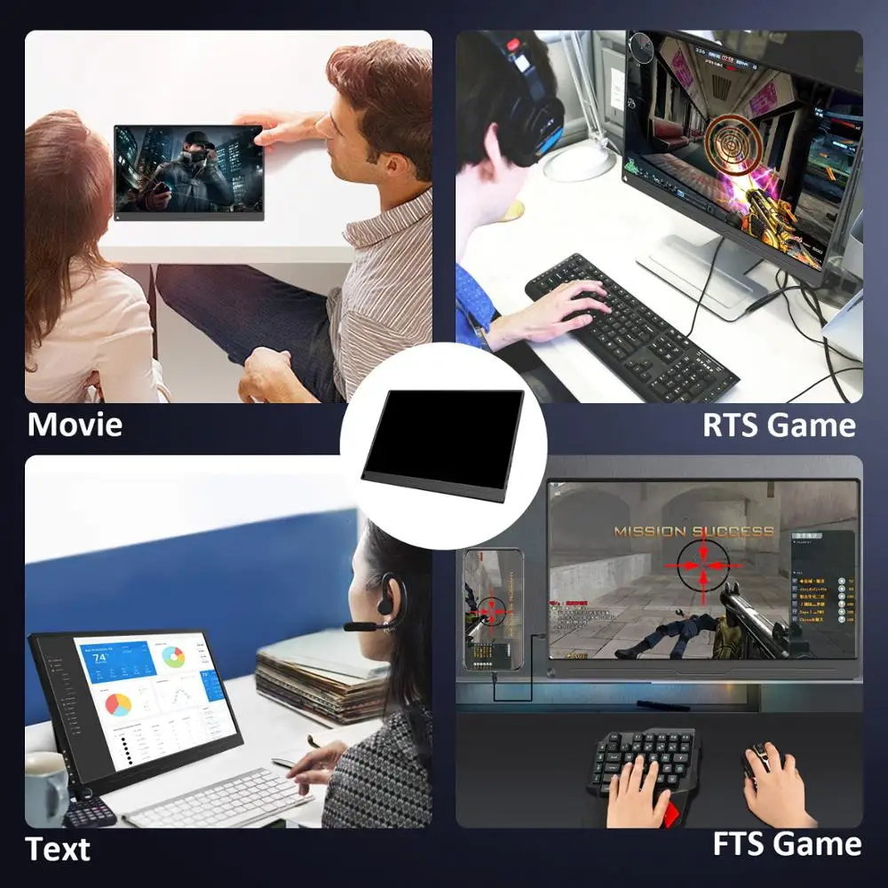 EVICIV 15 6 портативный монитор 4K экран для PS4 Спайдермен IPS второй дисплей 60 Гц 1000:1