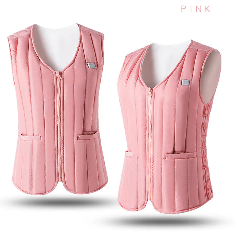 Men And Women Sleeveless Pocket Vest With Wool Hooded Winter Loose Vest #4D03 (15)