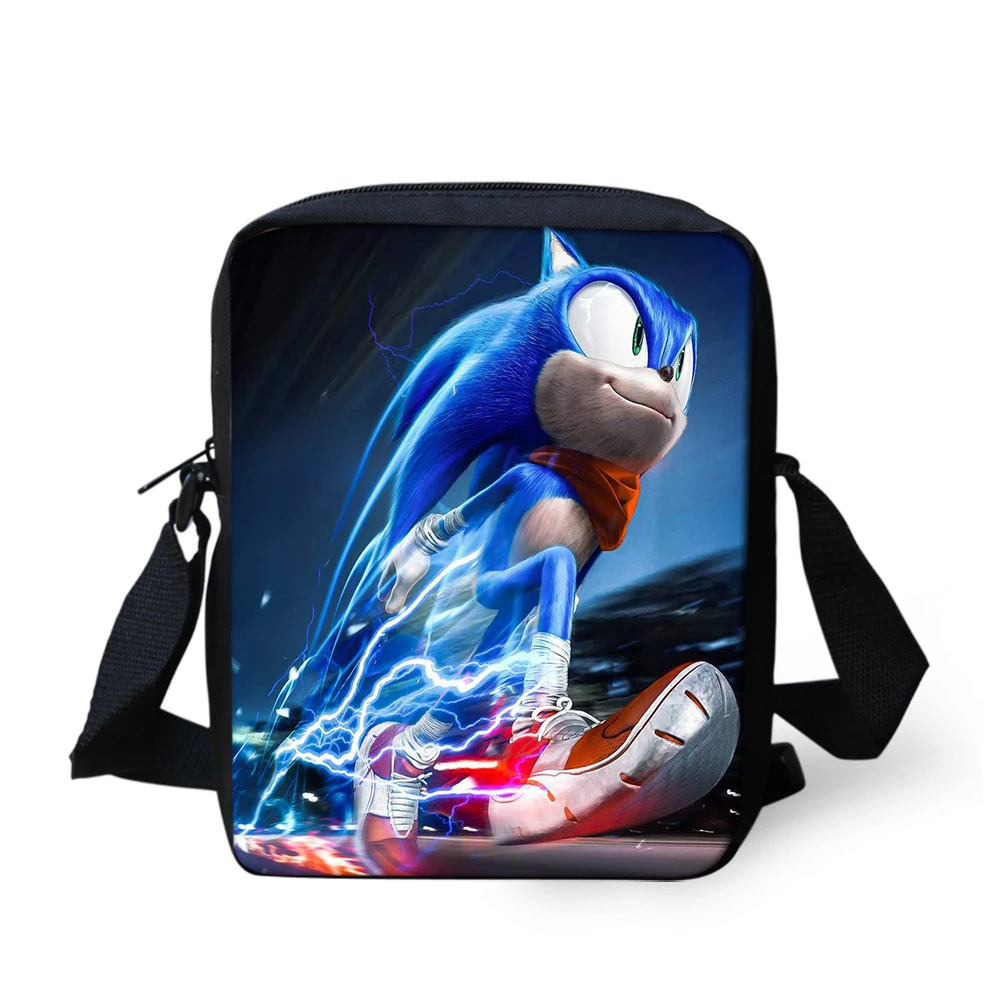 Детские школьные сумки 3 шт./компл. студентов Sonic зубная щётка бум рюкзак с принтом для мальчиков и девочек, одежда для детей, школьная рюкзак распылитель ранцевого типа для с Прямая поставка по индивидуальному заказу - Цвет: CDGX2062E