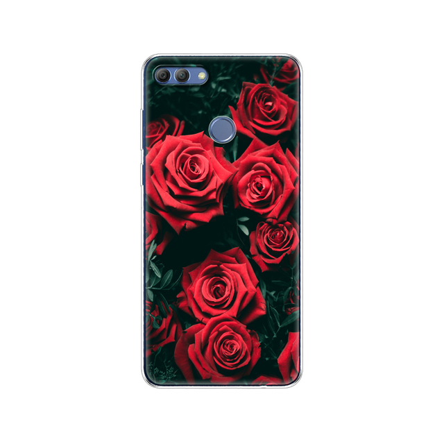 Huawei P Smart 2018  phone case protective 7S soft tpu silicone back cover 360 full protection printed transparent coating