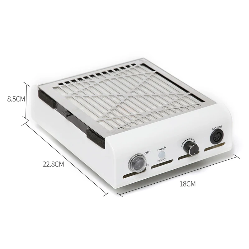 

40W Professional Nail Dust Collector Manicure Machine Suction Nail Drill Dust Fingernail Dirt Professional Powerful Vacuum Cle