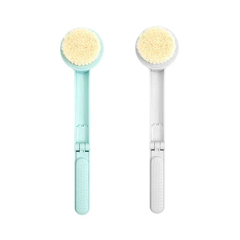 

Bath Brush with Long Handle Back Washing Brush Loose 2Pcs Foldable Bath Brush