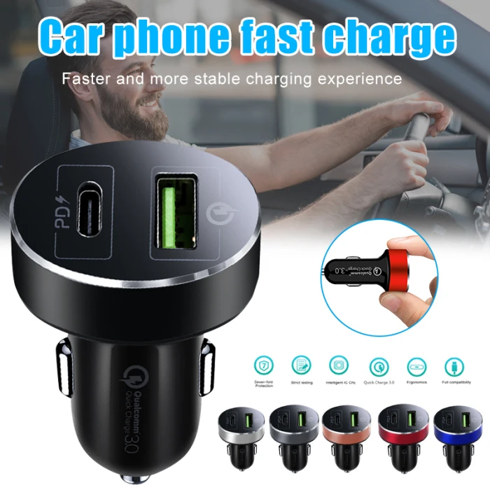 Быстрое Автомобильное зарядное устройство 2 usb порта с светодиодный дисплей Вольтметр для смартфона