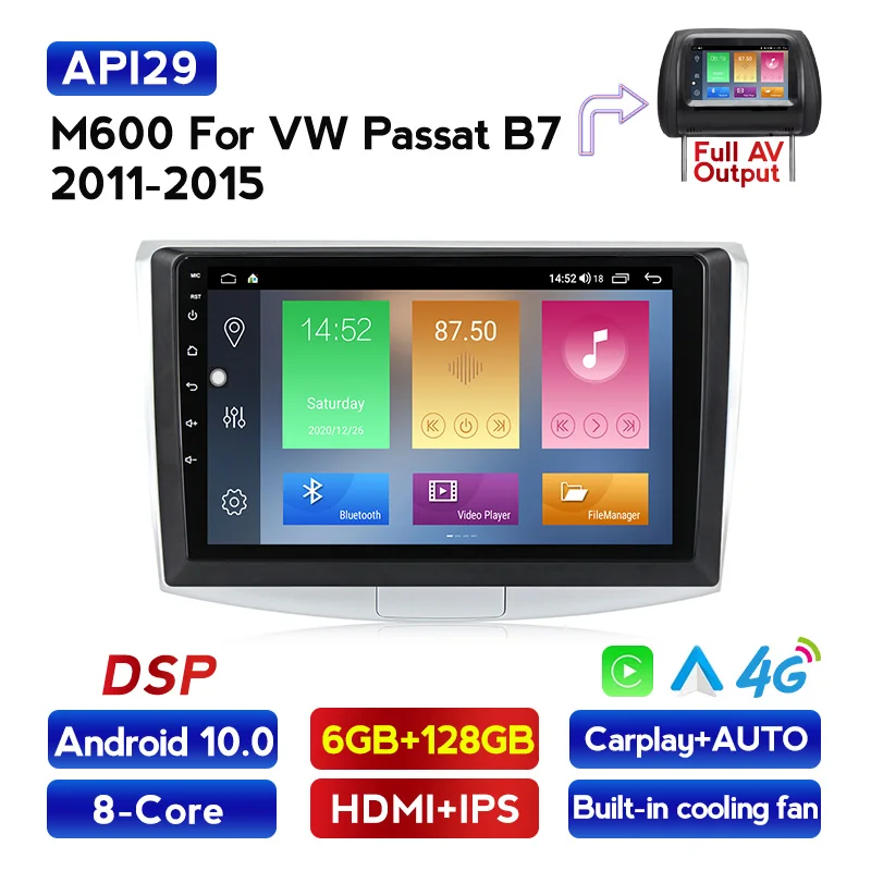 MEKEDE 6 + 128G DSP для 2012 2013 2014 VW Volkswagen Magotan B7 Bora Golf Новый Android автомобильный радиоприемник