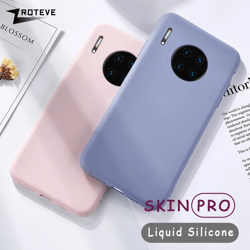 For Huawei Mate 30 Case ZROTEVE Soft Skin Touch Cover Liquid Silicone Cases Mate30 Pro Phone | Мобильные телефоны и