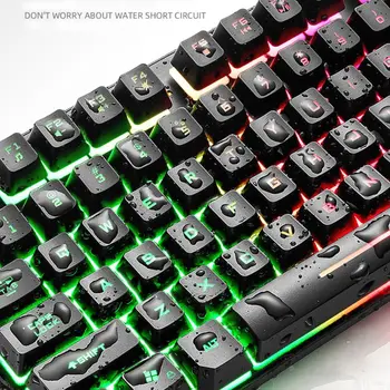 

Gaming Keyboard 87 Keys Keyboard for PC / Laptop Gamer Wired Backlit Keyboard K1AB