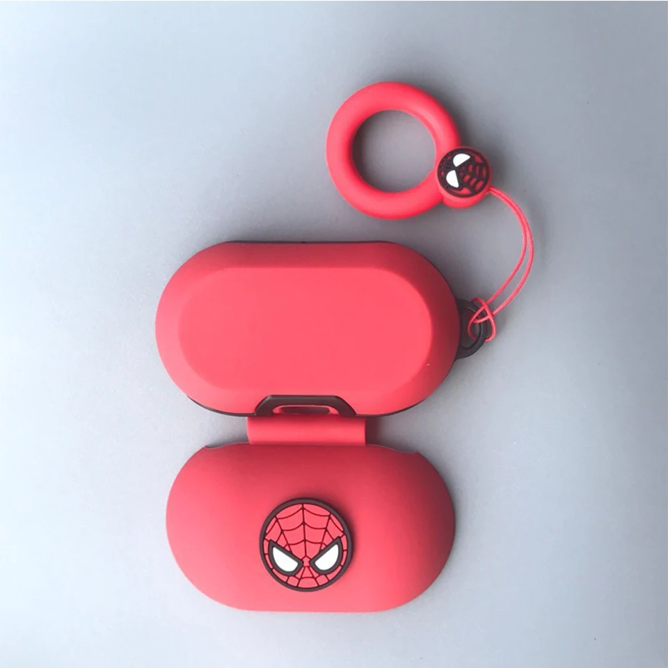 Милый силиконовый чехол для samsung Galaxy Buds чехол для зарядки Bluetooth наушники беспроводные наушники с кольцом на палец