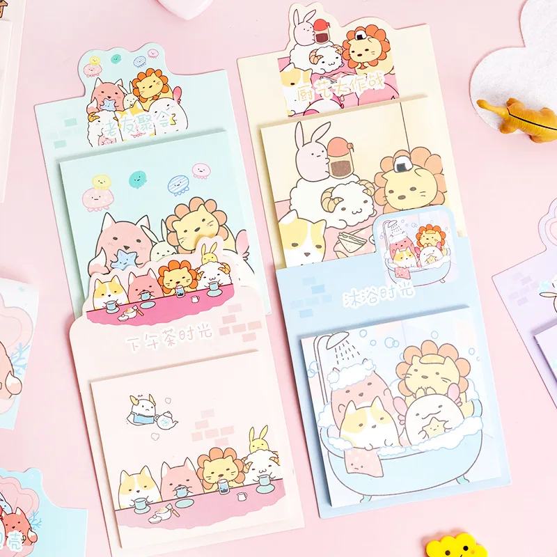 30-pages-Kawaii-Cute-Fox-Sheep-Lion-Memo-Pads-Planner-Notepad-School-Office-Decor-Stationery (4)