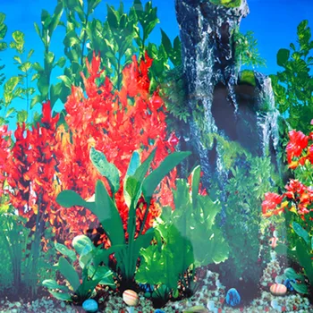 

Non-self-adhesive 70CM HEIGHT WATERPROOF Aquarium Fish Tank Decoration Background Wallpaper Sticker Pet Supplies Accessories