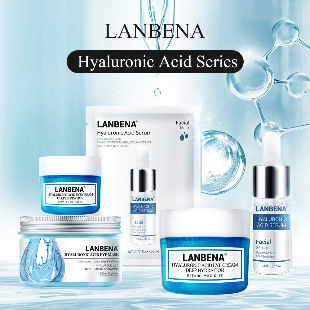 Buy  Lanbena Hyaluronic Acid Series Face Mask Skin Care Eye Mask Sheet Mask Face Serum Face Cream Face C