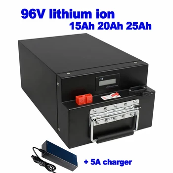 

li-ion 26S 96v 15Ah 20Ah 25Ah battery pack 50A smart BMS lipo 5000w ebike scooter solar energy light tricycle Medical equipment