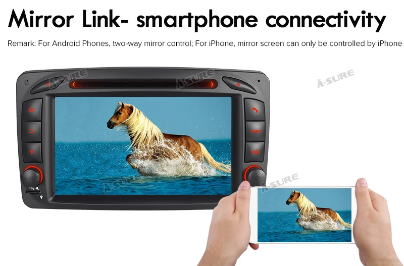 Flash Deal A-Sure 8 Core 32GB ROM Android 9.0 Radio GPS DVD Navi For Mercedes Benz C-class W203 CLK G500 Viano Vito Class G-Class W463 21