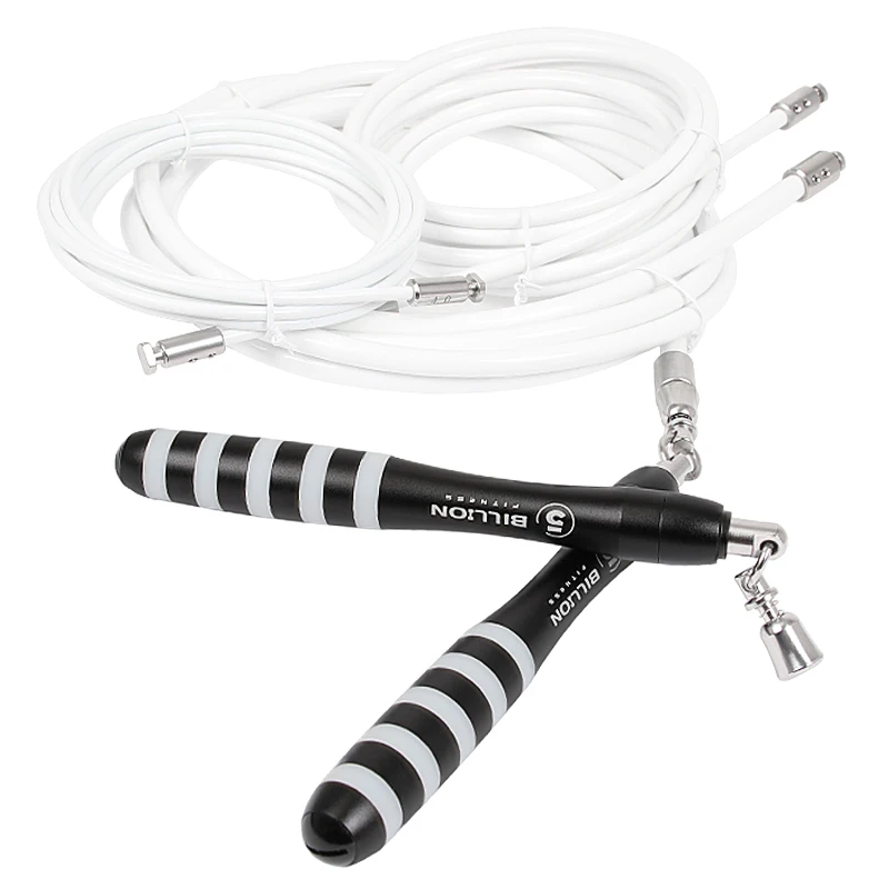  Weighted Jump Rope Set Crossfit Fitness Adjustable Fast-clip Connection Rope Include 3 Ropes and Ex