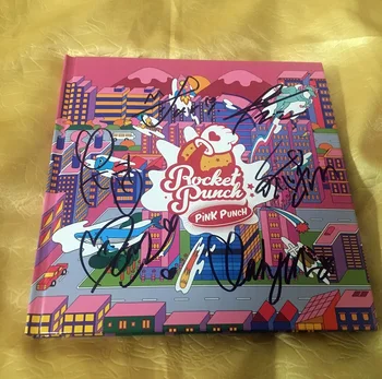 

hand signed Rocket Punch autographed mini1st Pink Punch K-POP CD+photobook 89
