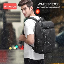 Рюкзак для путешествий, мужской рюкзак, рюкзак для ноутбука, водонепроницаемый рюкзак для зарядки, мужская сумка