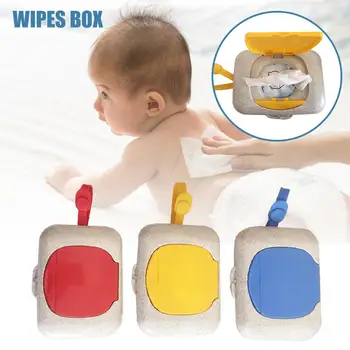 

New Portable Straw Baby Wipes Dispenser Box Travel Child Wet Wipes Case Home Tissue Box Storage Holder Accessories
