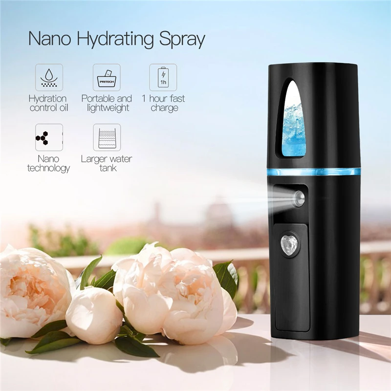

Portable Handy Nano Mister Facial Steamer Face Spray Bottle Cool Mist Sprayer Moisturizing Beauty Skin Care Tools Rechargeable35