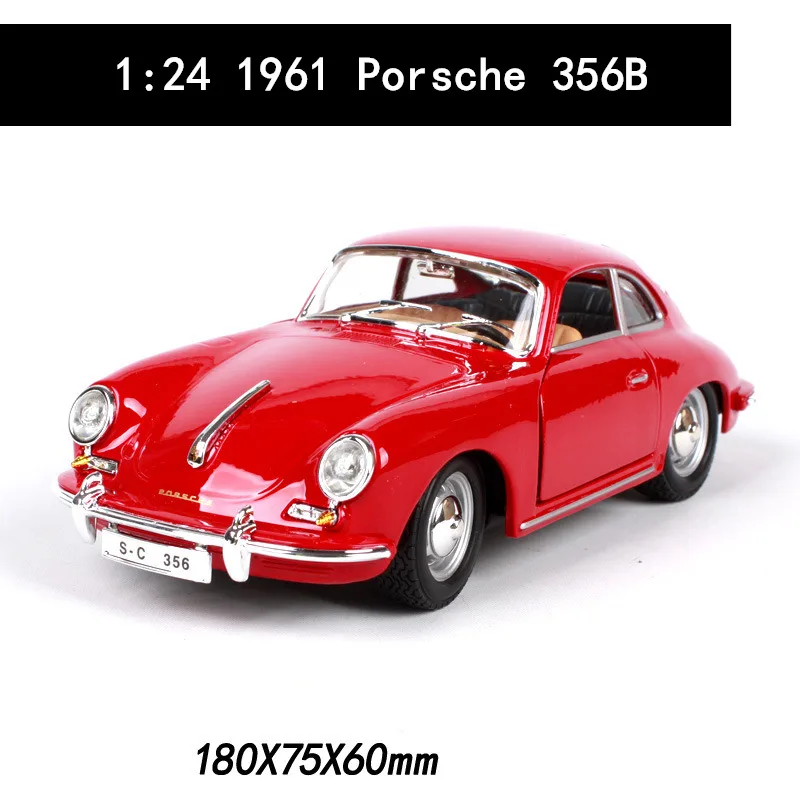 Bburago 1:24 Porsche 1961 модель автомобиля из сплава модель ремесла Коллекция игрушек инструменты подарок - Цвет: 1961