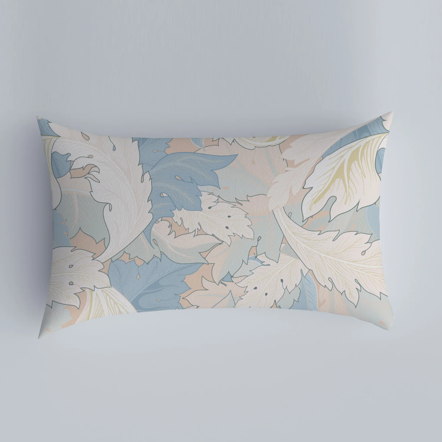Pastoral style pillowcase Nordic flower pattern cushion cover car backrest pillowcase living room sofa home pillowcase single 5
