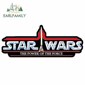 

EARLFAMILY 13cm x 5.2cm For Star Wars Kenner Power Of The Force Decal Vinyl Car Wrap Creative Stickers Waterproof Car Stickers