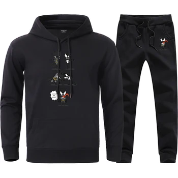 

Superhero Venom And Batman Print Hoodies Sweatshirt Man Autumn Fleece Streetwear Pullover Sweatpants Sets 2020 Male Fashion Suit