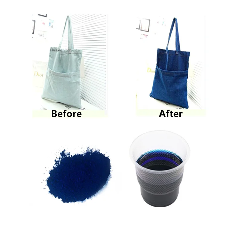 10g Dark Blue Color Fabric Dye Acrylic Paint Dyestuff Dye for Clothing in  Cotton Nylon Silk Clothes Dye Textile Renovation
