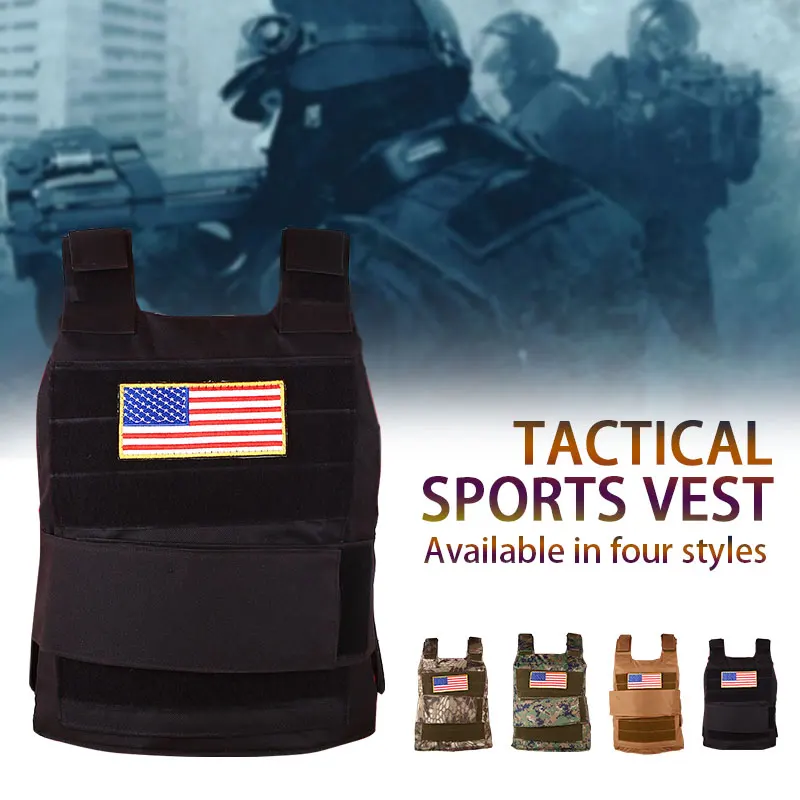 Practical Sports Vest Camouflage Vest Nylon Wilderness Adventure Military Tactical Package Outdoors Tactical Vest Durable