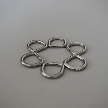 

50 Pcs/Lot D-shaped Buckle Unwelded D ring For 5/8Inch(15mm) Webbing Durable Connect Buckle Flat D Rings Diy