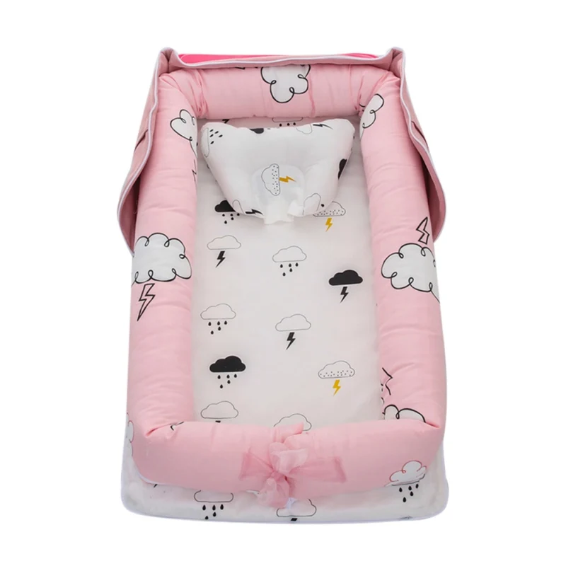 A13 Baby Bassinet For Bed Portable Baby Lounger For Newborn Crib Breathable And Sleep Nest baby bassinet 0-12M - Цвет: A13