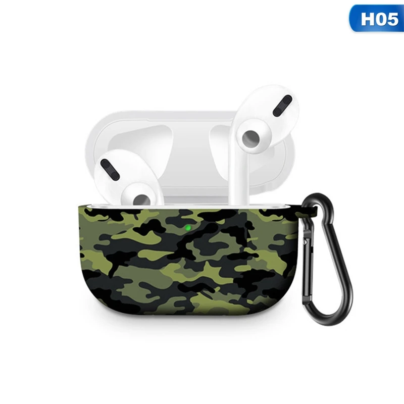 05 Чехол для AirPods Pro, мягкий силиконовый, разноцветный, с масляной печатью, камуфляжный, ТПУ, защитный чехол для Air Pods Pro, чехол, противоударный - Цвет: 05