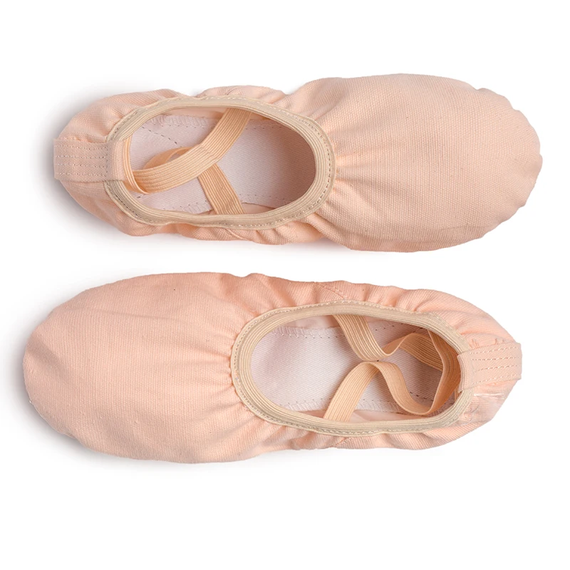 USHINE New professional full rubber band shoelace body-shaping training Yoga slippers Gym ballet dance shoes kids girls woman