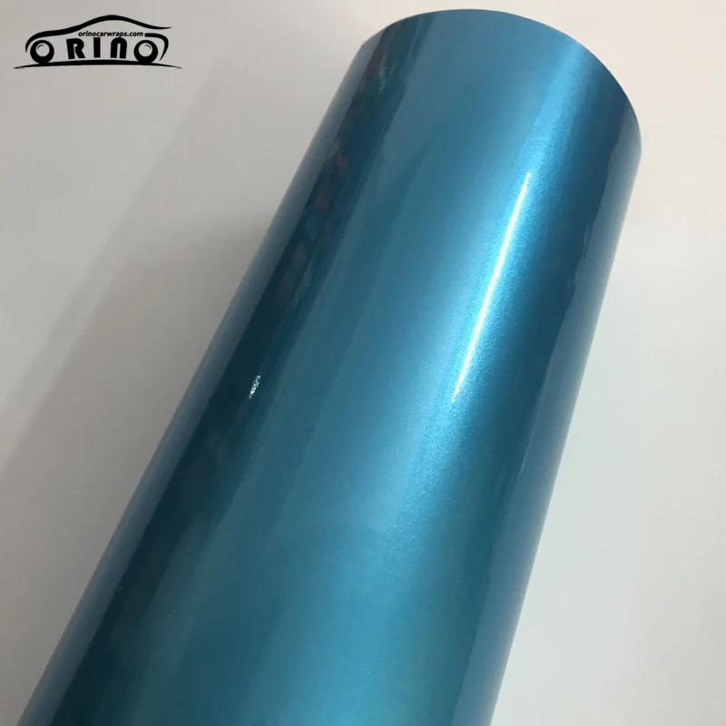 Gloss Metallic Blue Vinyl Wrap Sticker-5