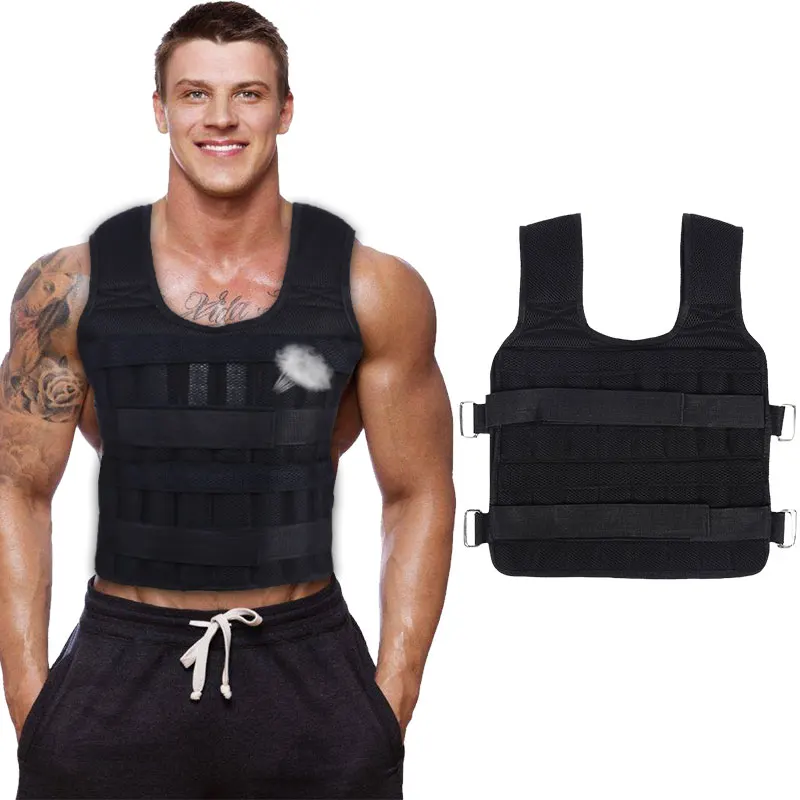 

30KG Adjustable Exercise Loading Weight Vest For Boxing Training Weight Training Sport Gym Fitness Equipment Boxing Running Vest