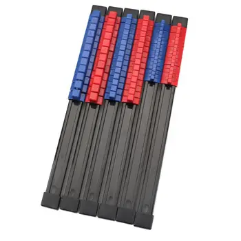 

6pcs 1/4 3/8 1/2 Inch Plastic Socket Organizer Sliding Holder Rail Rack Tool High Quality 63HF
