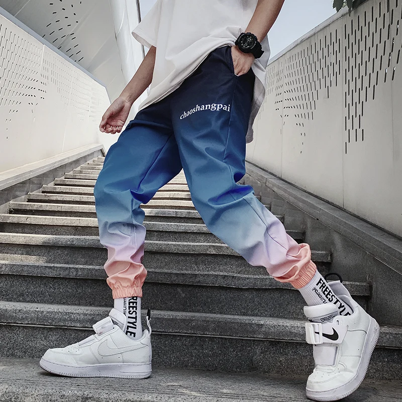 Модные брюки Karajuku в стиле хип хоп 2019 модные мужские спортивные большого размера