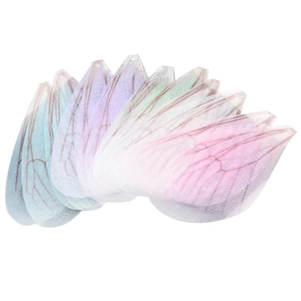 20pcs Colorful Butterfly Dragonfly Wings Charms Earring Findings Jewelry DIY