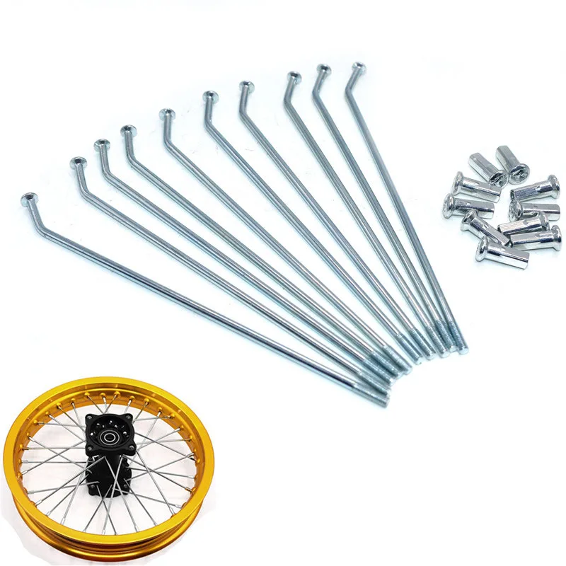 Dirt Bike Wheel Spoke 10inch 12inch 14inch 16inch Front Rear Rim Hub Wire