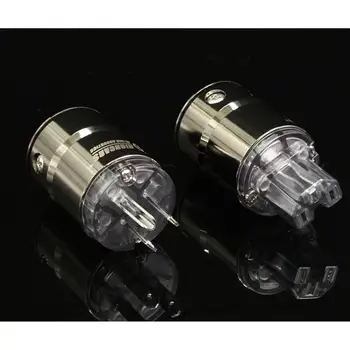

Hi-end 6N phosphor bronze pure copper rhodium plating US power plug & IEC plug